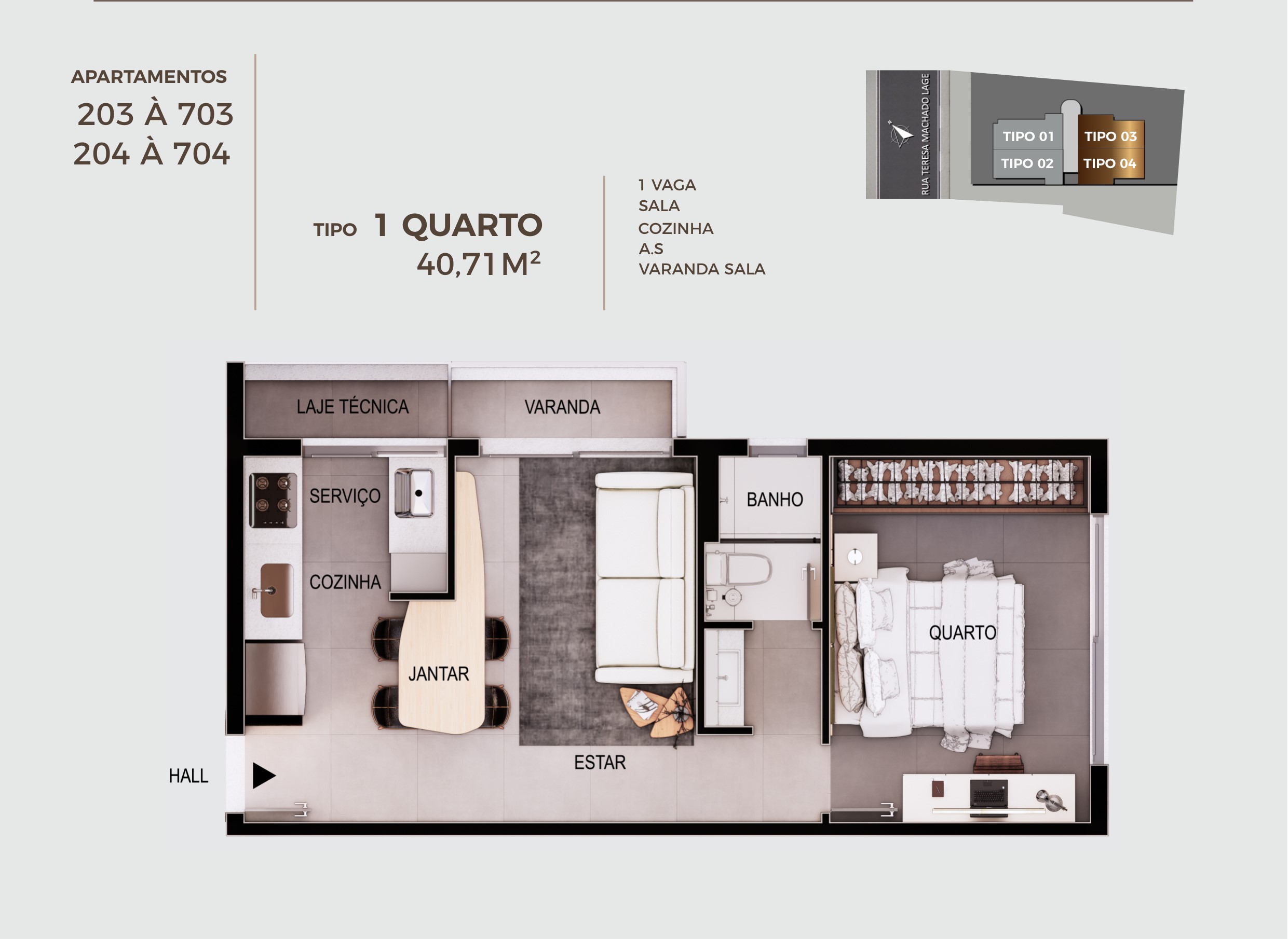 Apartamento 1 quarto no Centro de Betim — miniatura 3