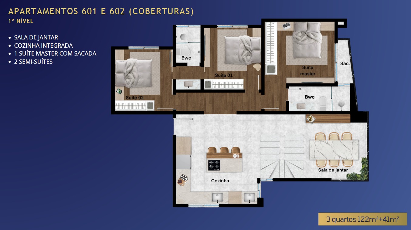 APARTAMENTO 3 QUARTOS, 2 VAGAS, ELE VADOR COM PAGAMENTO FACILITADO - LANÇAMENTO — miniatura 6